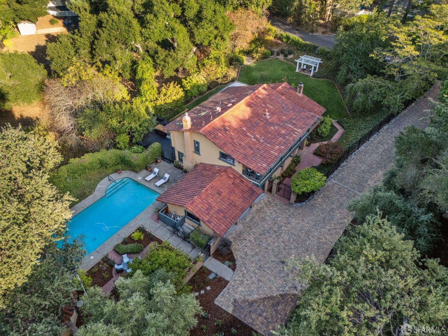 16244 Kennedy Road Los Gatos, CA 95032 - Photo 60 of 67 an aerial view of a house with a yard