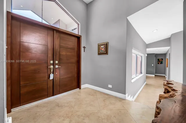 a view of a hallway with a elevator