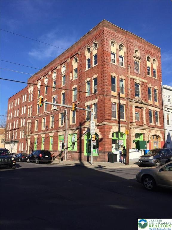 a front view of a building