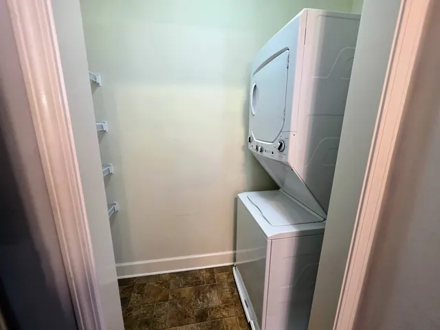 a bathroom with sink and mirror