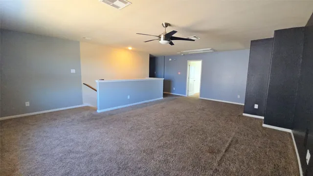 an empty room with an entryway