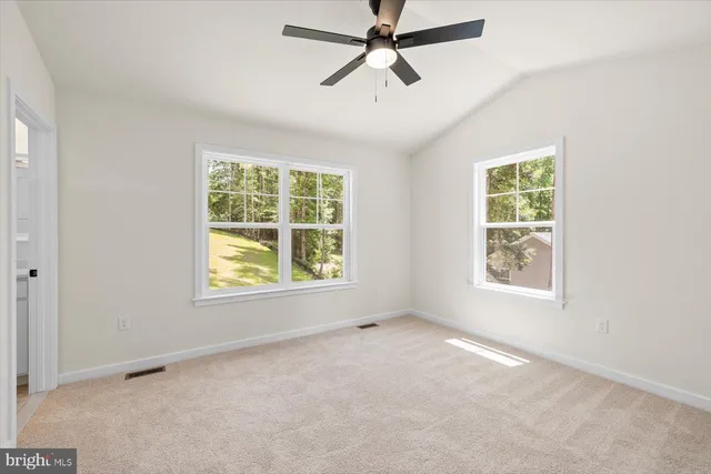 a view of an empty room