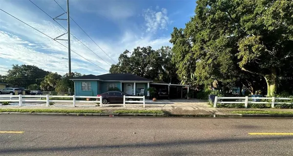 a house view with a garden space