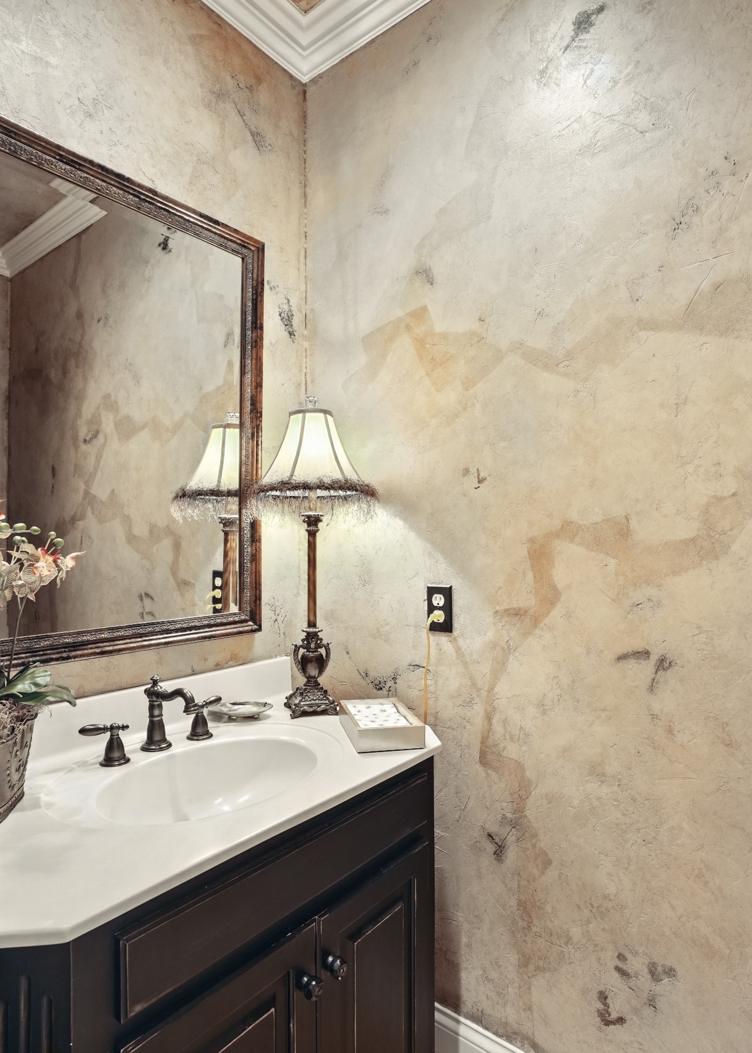 216 Lake Ridge Court Franklin, TN 37069 - Photo 44 of 75 a bathroom with a sink vanity and a mirror