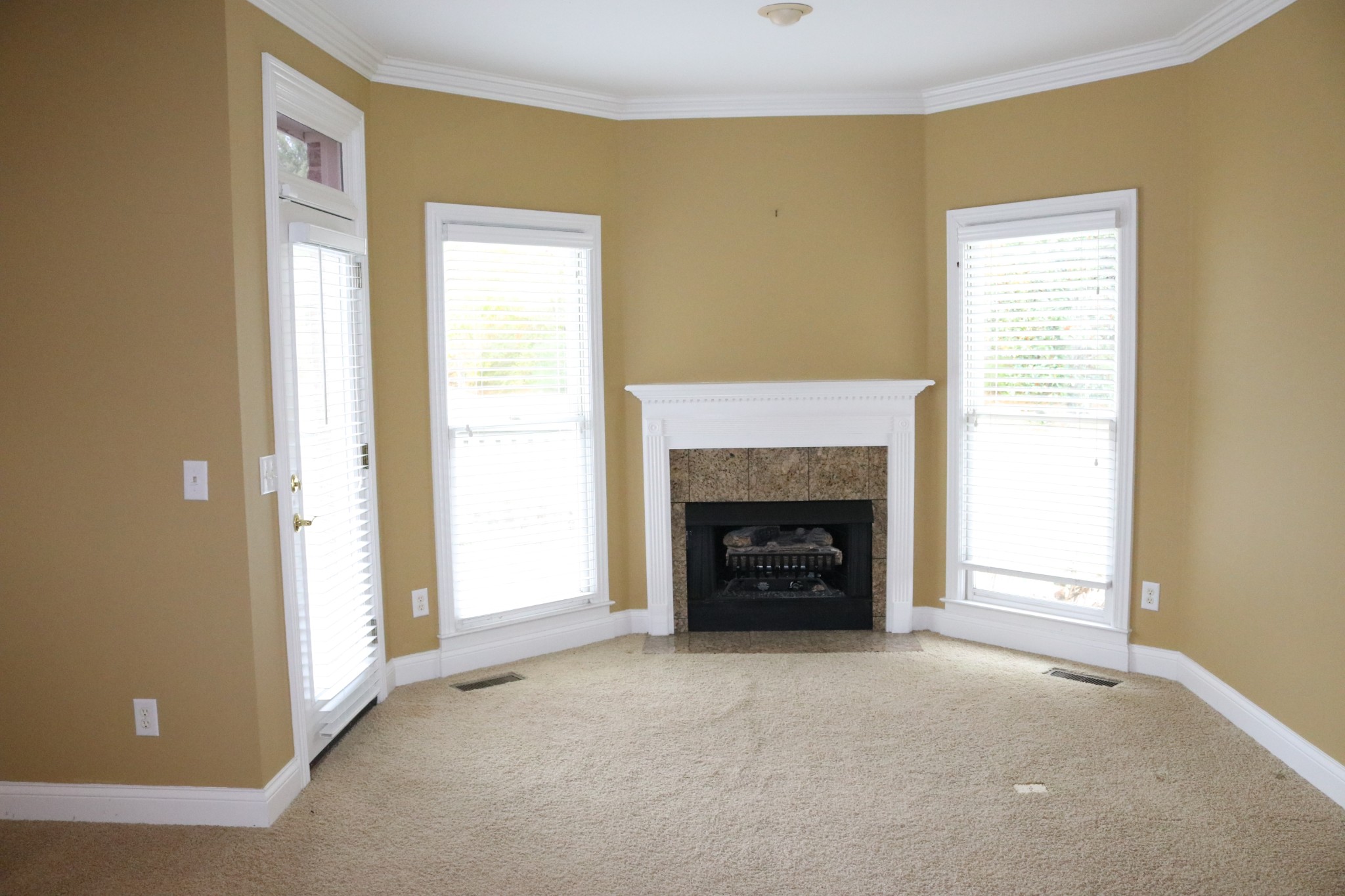 216 Lake Ridge Court Franklin, TN 37069 - Photo 48 of 75 a view of an empty room with a window and a fireplace