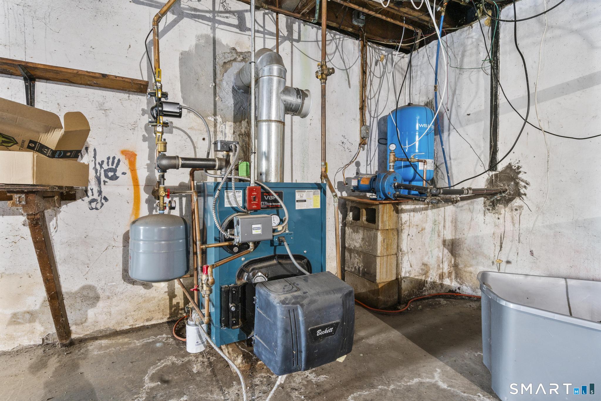 a view of storage and utility room with stuff