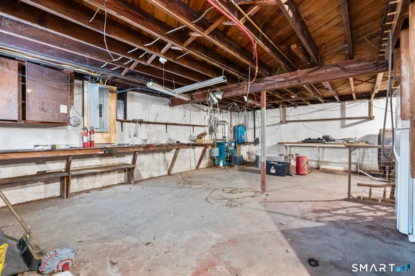 a view of storage and utility room