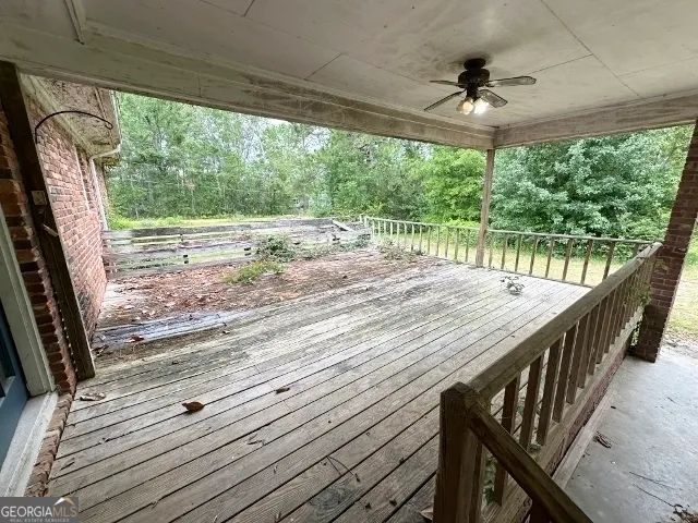 a view of a hardwood floor