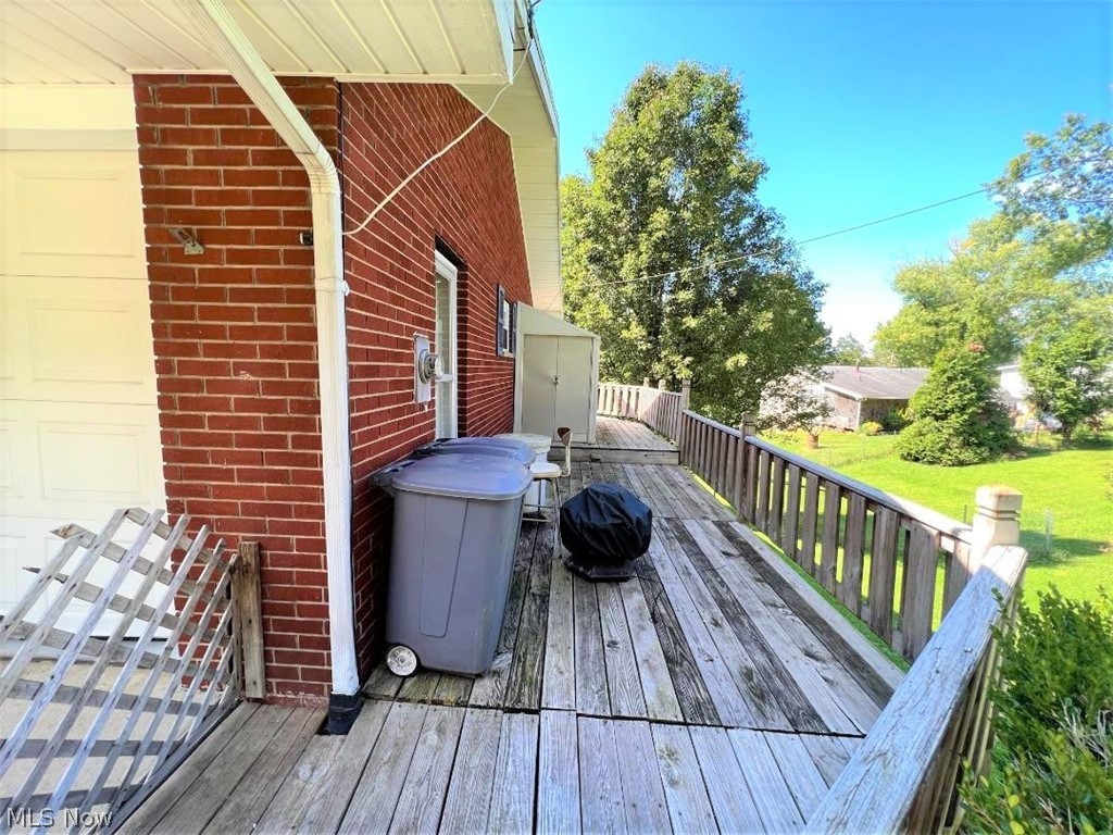 3080 Dutch Ridge Road Parkersburg, WV 26104 - Photo 24 of 29 This shows the deck entrance at the side of the home for when you have company gathering for outside fun times and they won't need to track through the home.