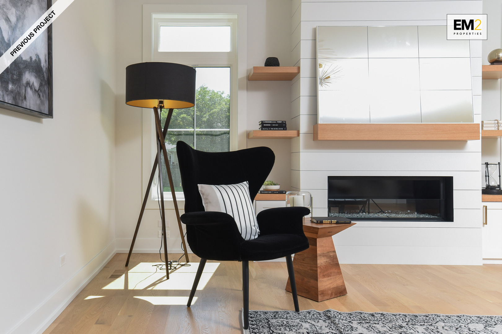 1402 Vine Avenue Park Ridge, IL 60068 - Photo 20 of 29 a living room with furniture and a fireplace