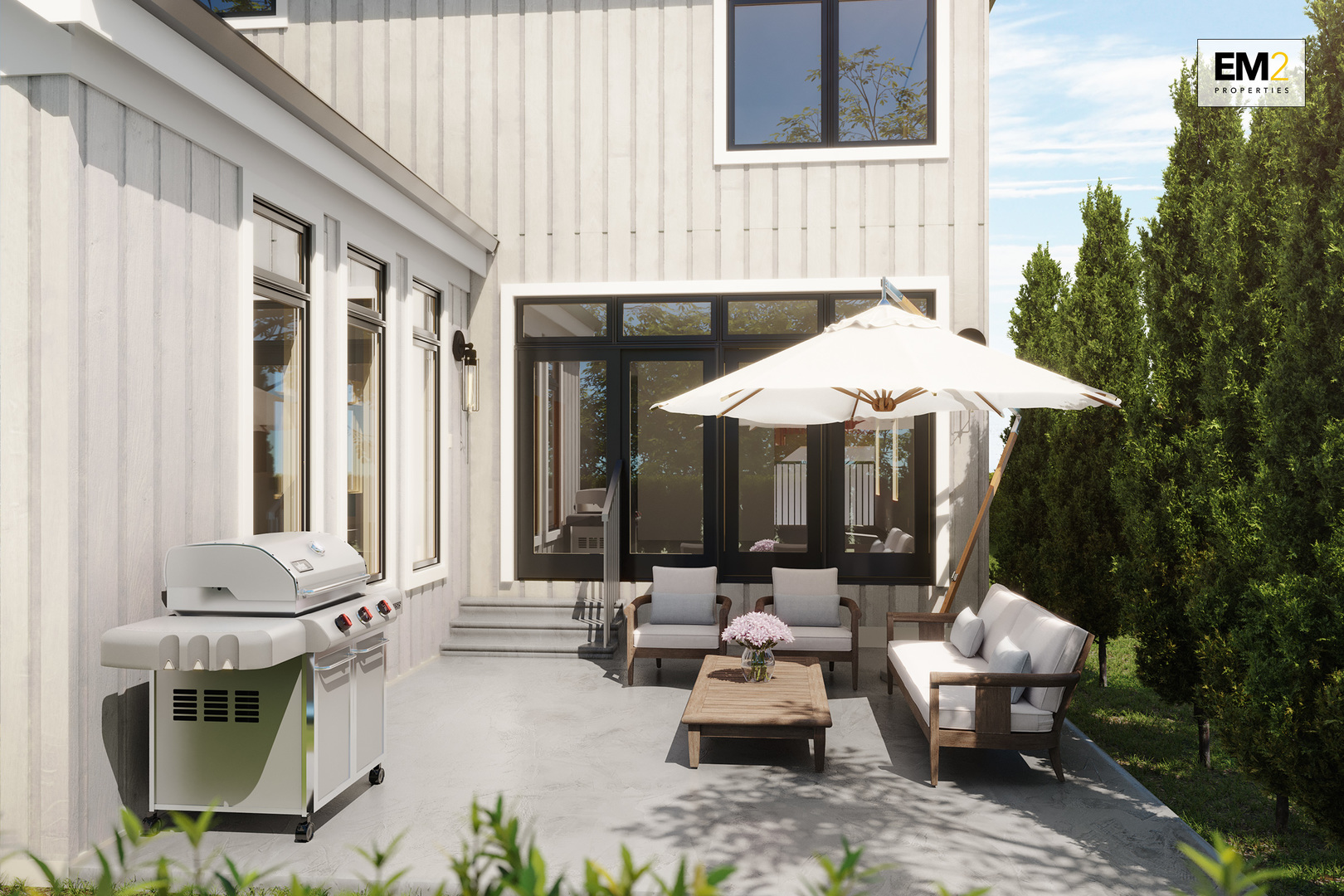 1402 Vine Avenue Park Ridge, IL 60068 - Photo 3 of 29 a backyard of a house with table and chairs