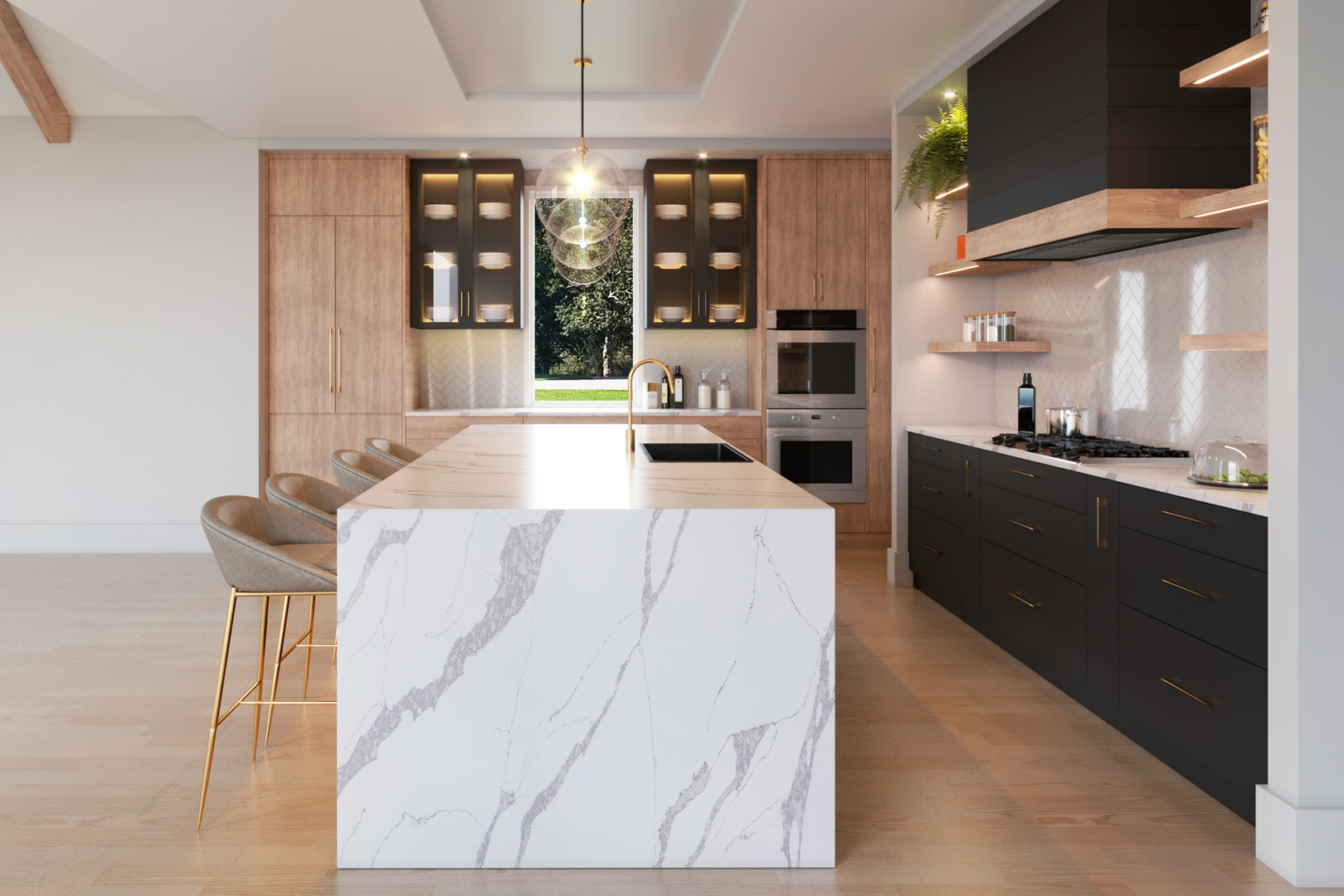1402 Vine Avenue Park Ridge, IL 60068 - Photo 5 of 29 a kitchen with stainless steel appliances kitchen island granite countertop a sink and a stove
