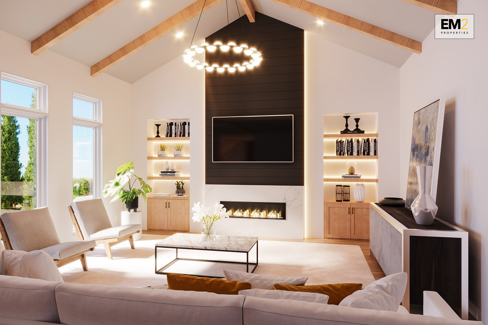 1402 Vine Avenue Park Ridge, IL 60068 - Photo 9 of 29 a living room with furniture fireplace and flat screen tv