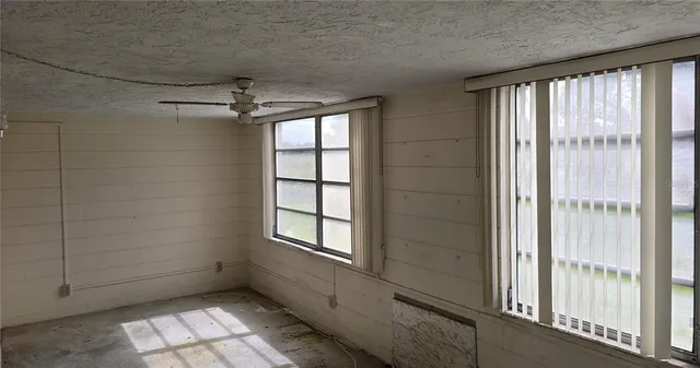a view of a hallway with closet