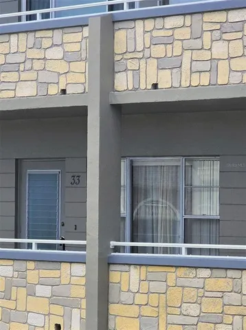 a front view of a building with entryway