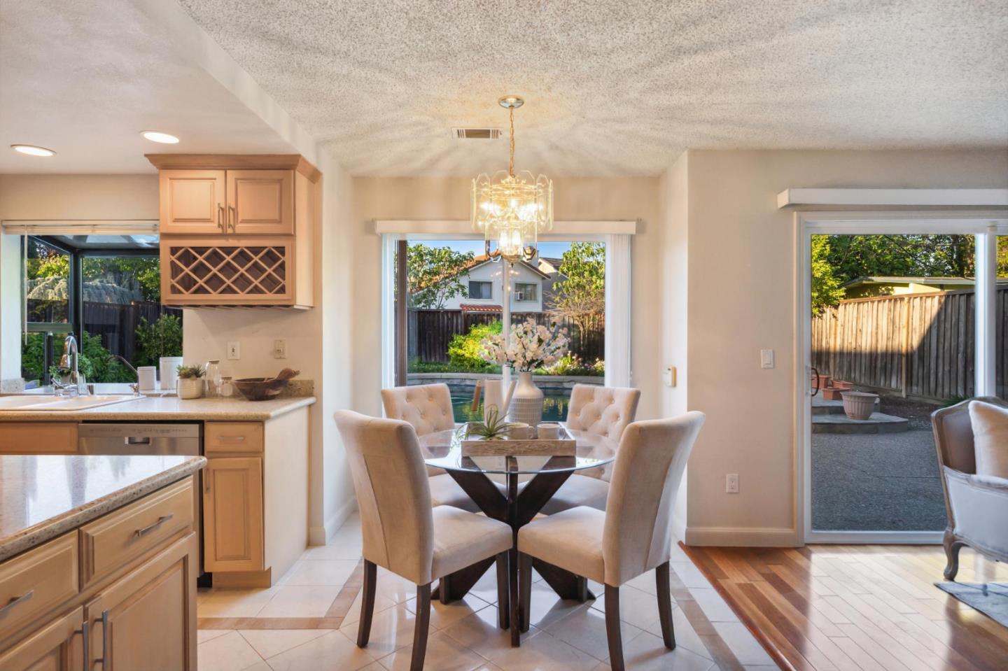 809 Terra Bella Drive Milpitas, CA 95035 - Photo 17 of 53 a view of a dining room with furniture window and outside view