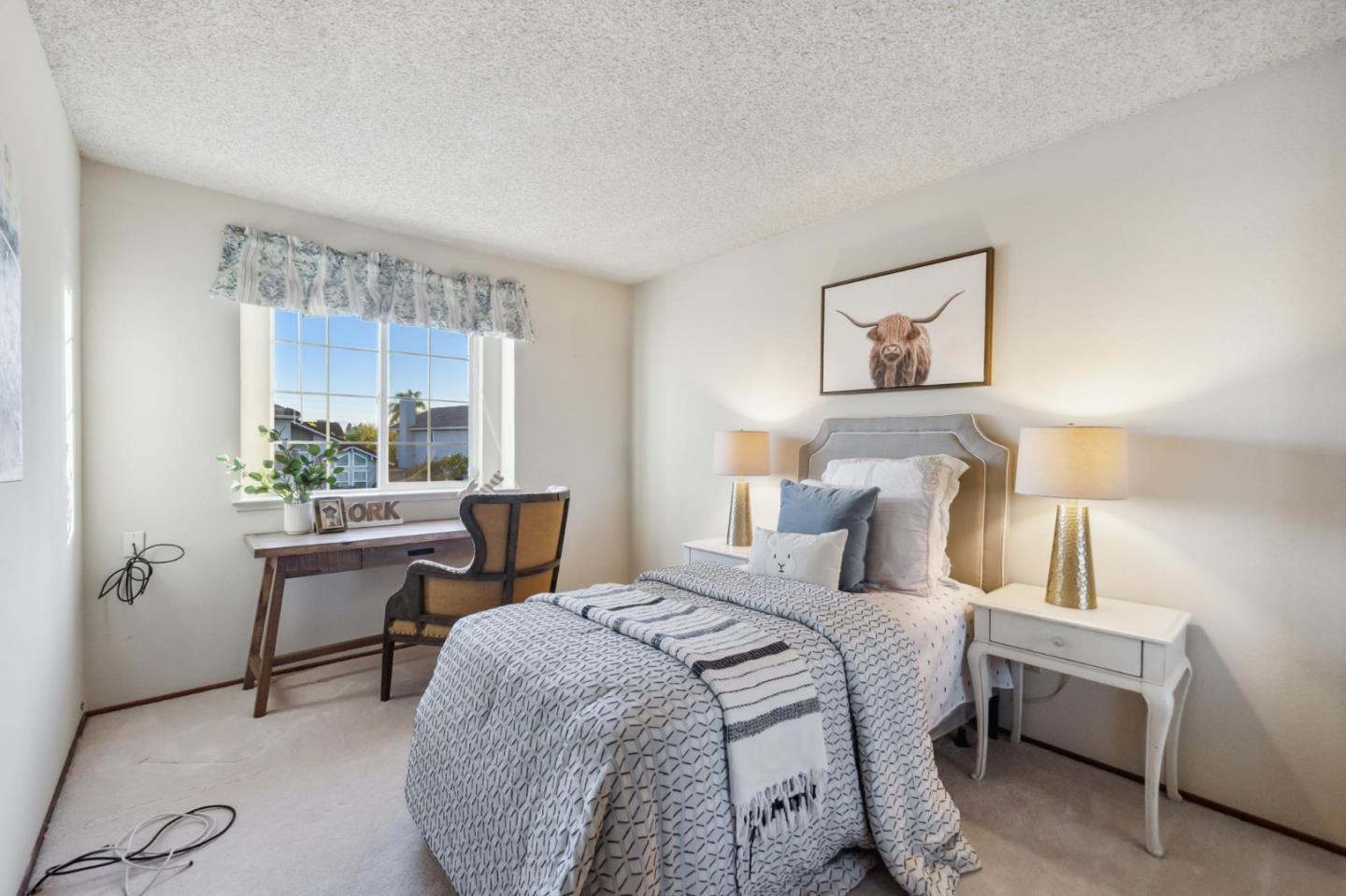 809 Terra Bella Drive Milpitas, CA 95035 - Photo 35 of 53 a bedroom with a bed and a large window