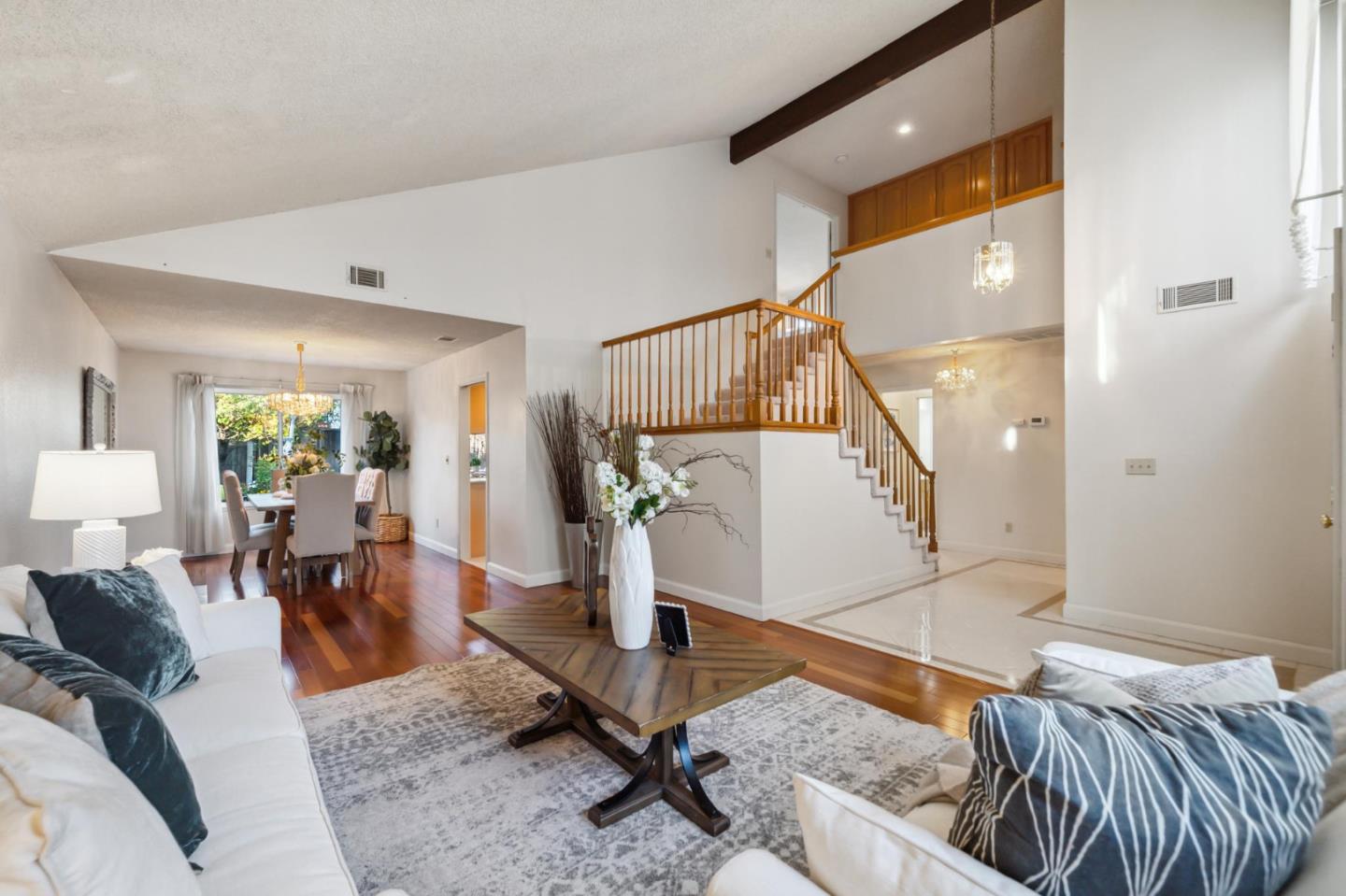 809 Terra Bella Drive Milpitas, CA 95035 - Photo 8 of 53 a living room with furniture and wooden floor
