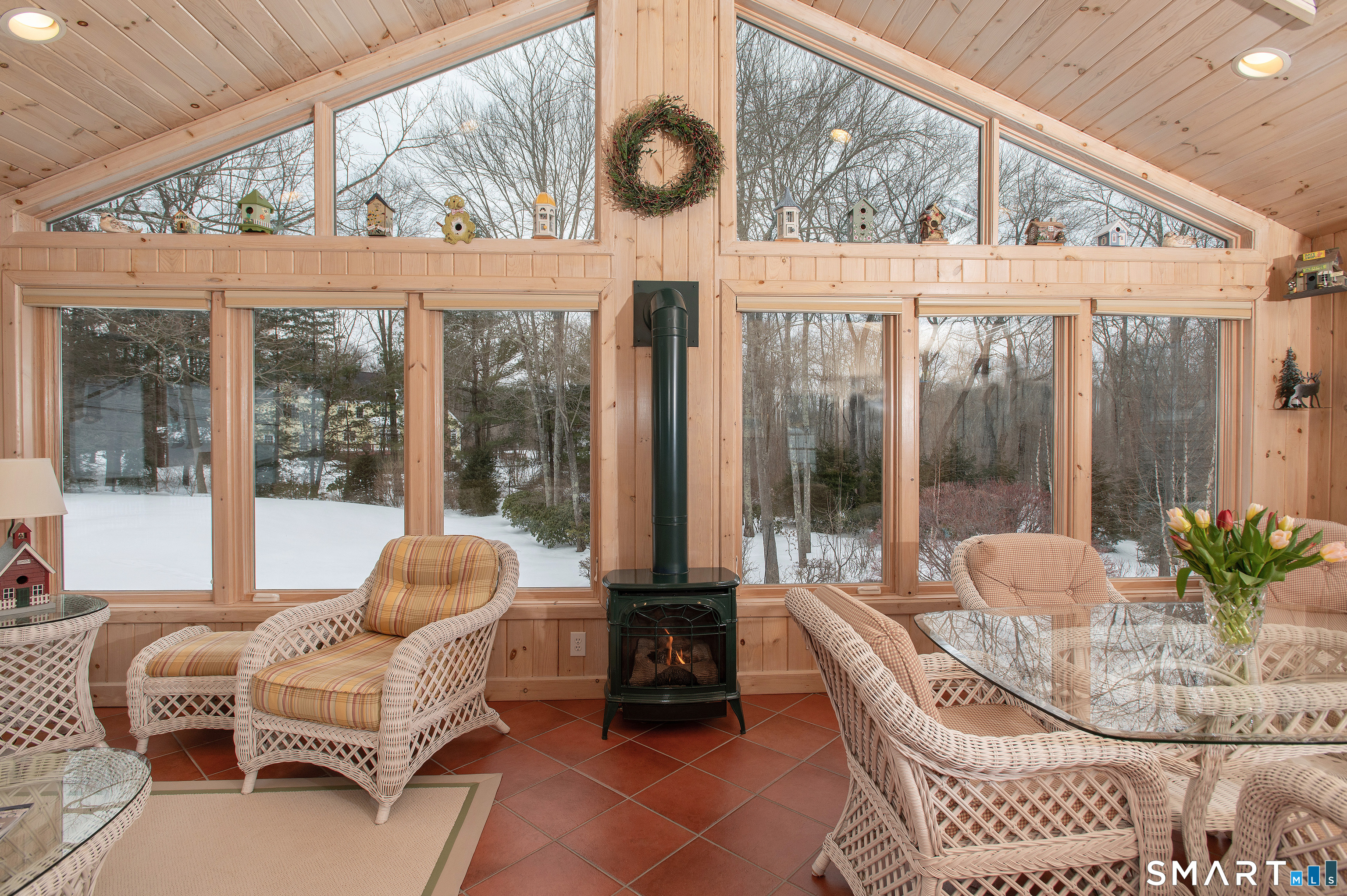 15 Twopence Road Ridgefield, CT 06877 - Photo 19 of 42 a living room with furniture and large windows