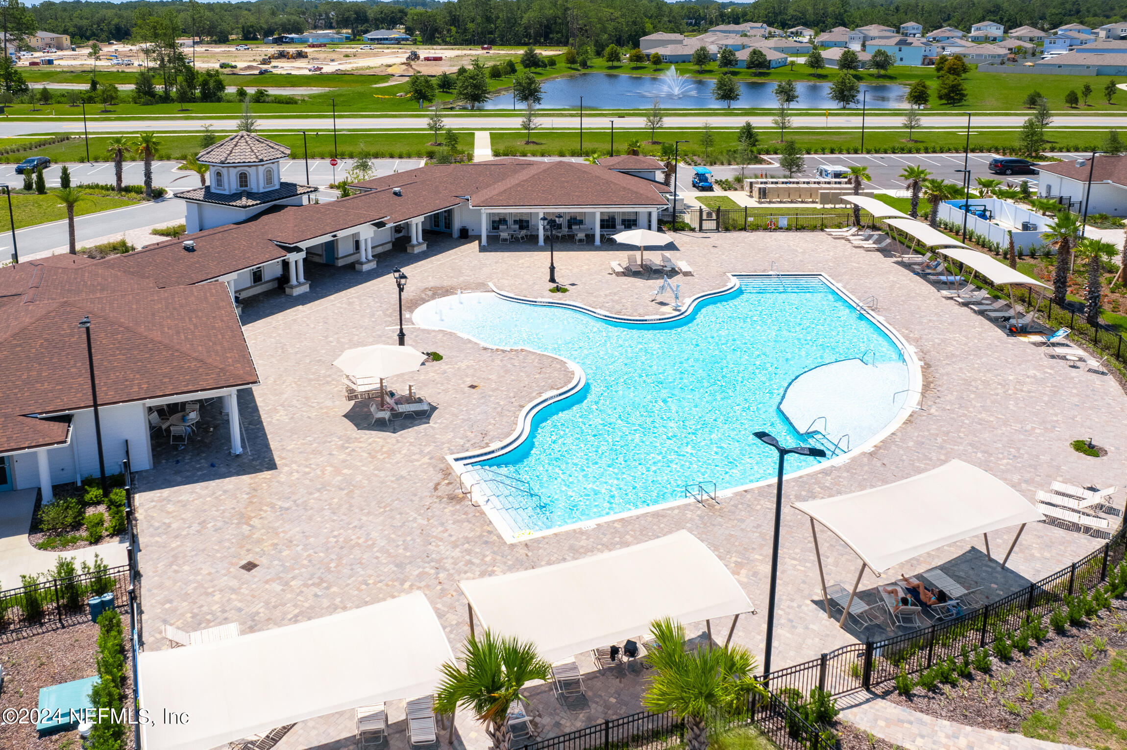 254 Ebro Road St. Augustine, FL 32084 - Photo 47 of 49 an aerial view of a swimming pool and outdoor space