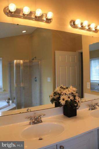 5627 New Forge Road White Marsh, MD 21162 - Photo 25 of 30 a bathroom with a sink mirror and vanity