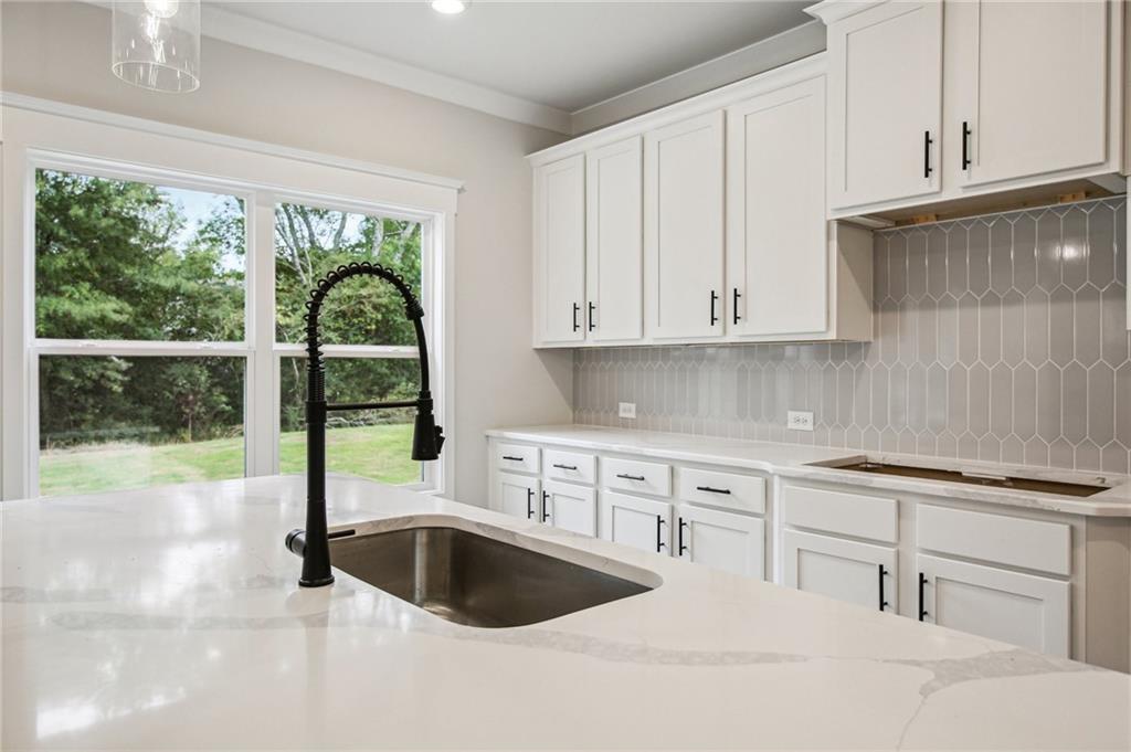 368 Scarlet Rose Way Hoschton, GA 30548 - Photo 13 of 150 a kitchen with a sink cabinets and a wooden floor