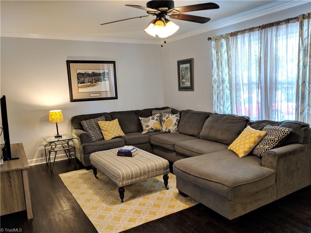 550 Pepperidge Road Lewisville, NC 27023 - Photo 4 of 30 Living Room (18 x12) has new hardwoods which carry over to the den and kitchen.