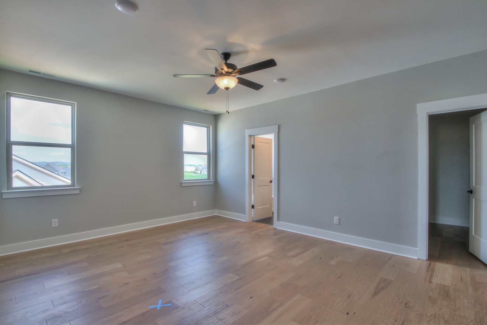 184 Phillips Bend Spring Hill Spring Hill, TN 37174 - Photo 24 of 39 an empty room with wooden floor fan and windows