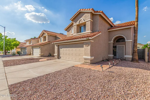 a front view of a house