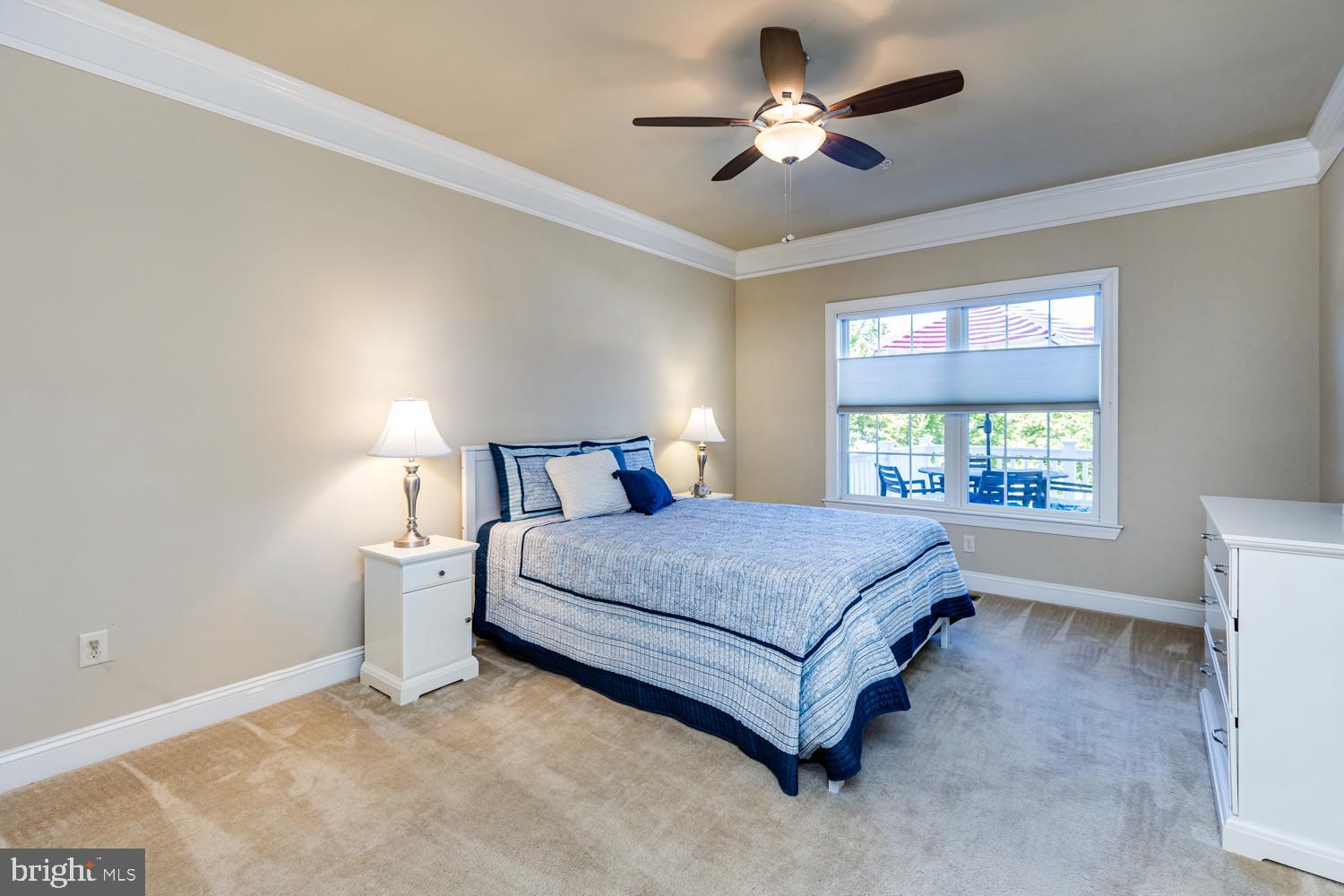 2605 Rockhampton Road Ellicott City, MD 21042 - Photo 26 of 75 Primary bedroom w/ crown and lighted fan