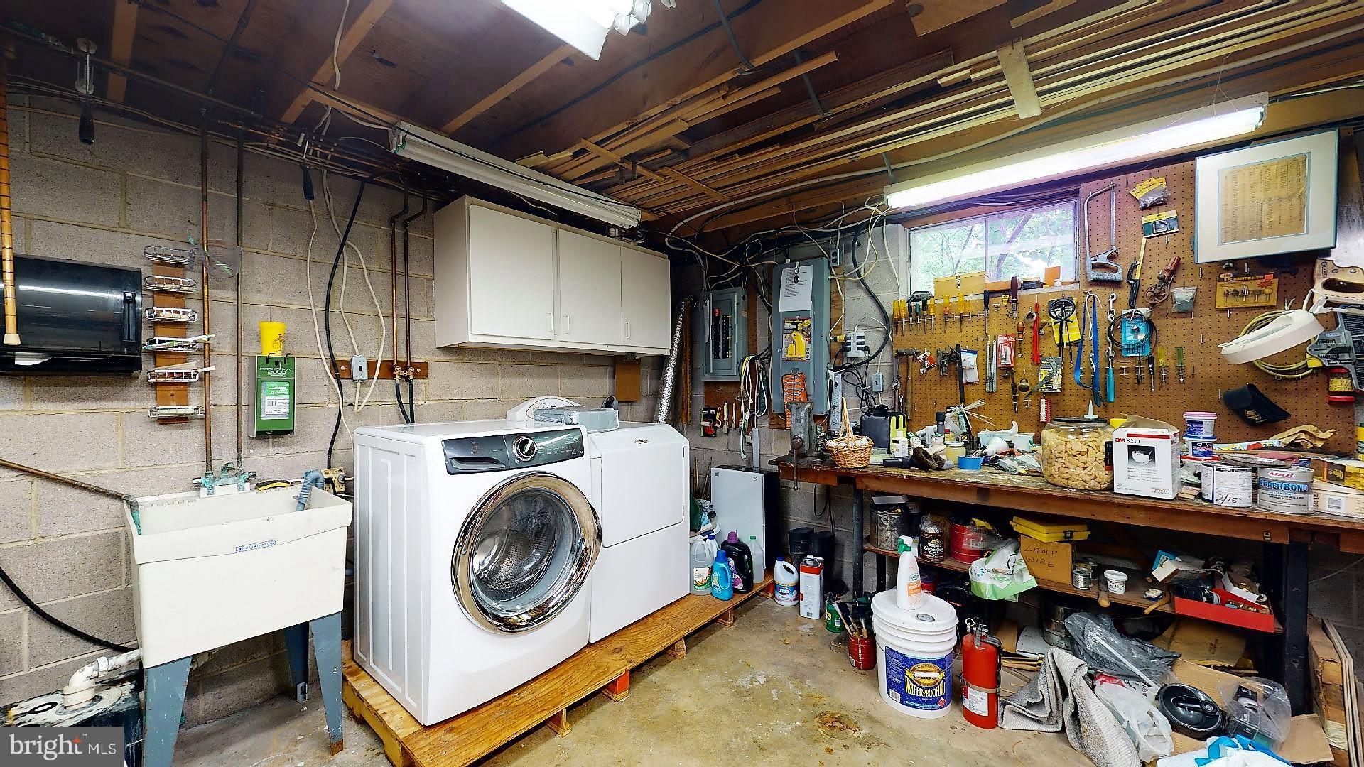 5741 Stump Road Pipersville, PA 18947 - Photo 33 of 50 Basement Laundry/Workshop