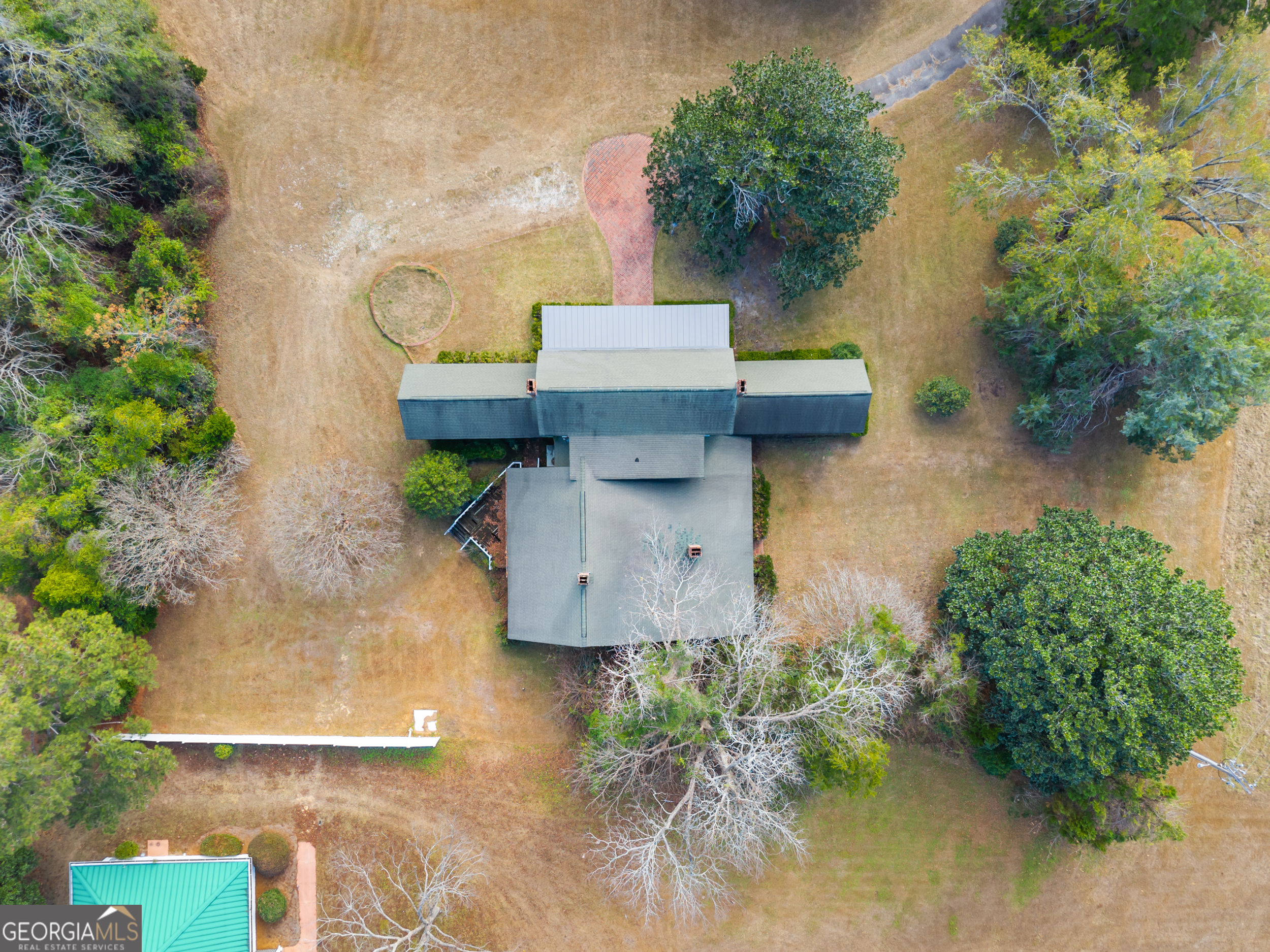 46875 Highway 46 Metter, GA 30439 - Photo 40 of 45 an aerial view of a house with outdoor space and lake view