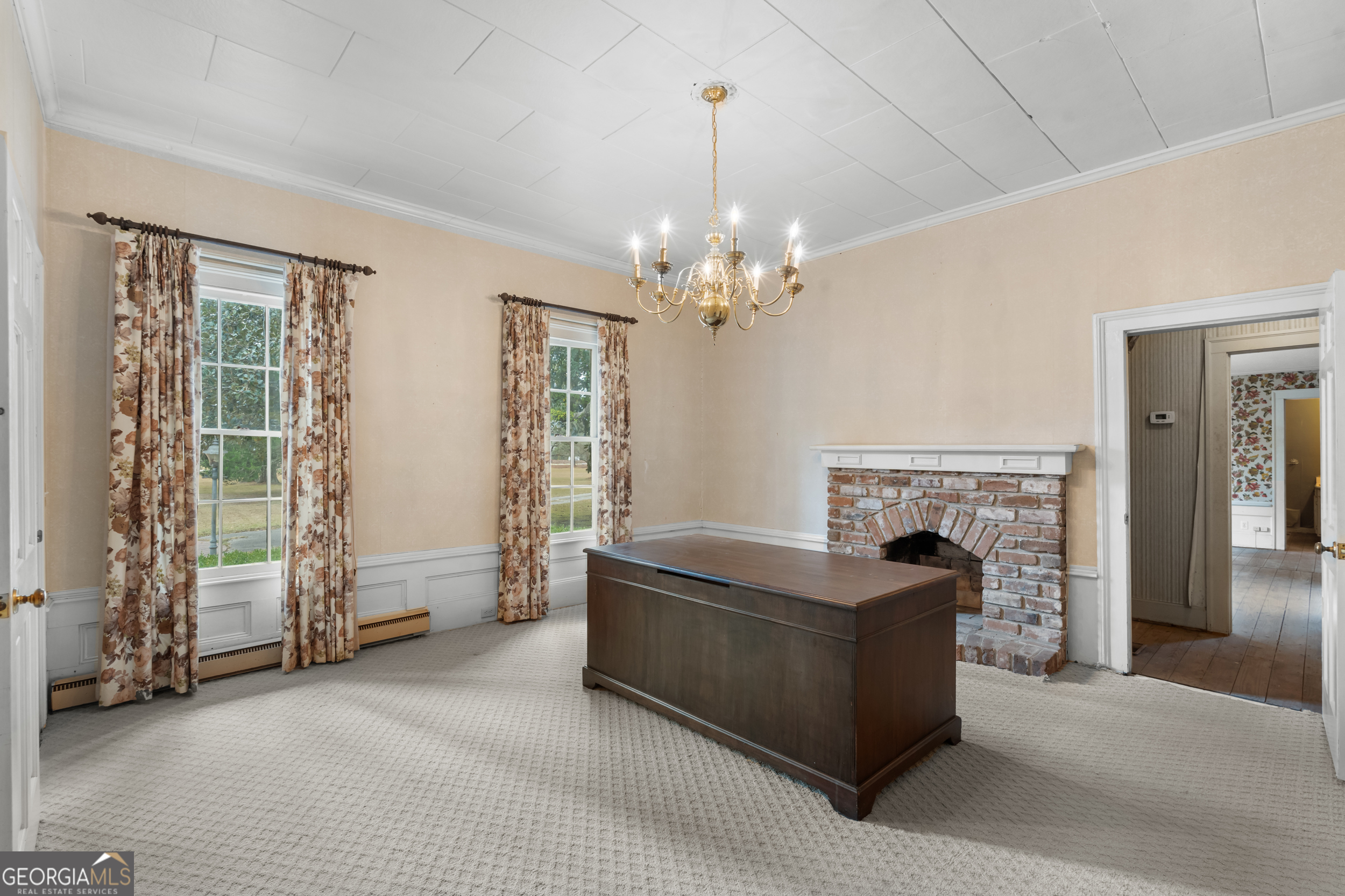 46875 Highway 46 Metter, GA 30439 - Photo 8 of 45 a living room with furniture and a fireplace