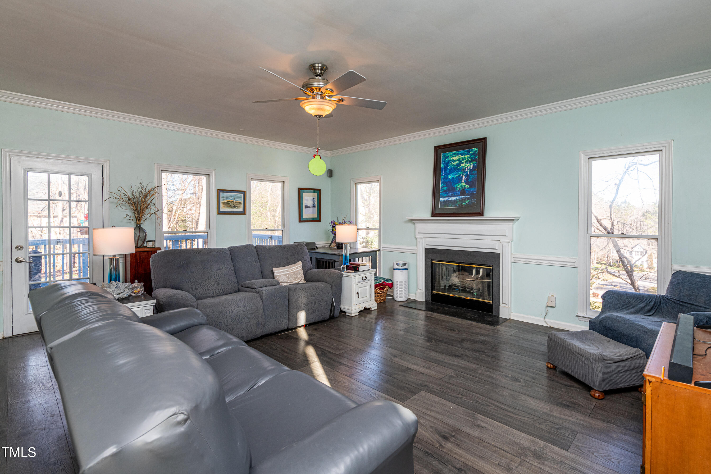 3105 Twatchman Drive Raleigh, NC 27616 - Photo 13 of 38 a living room with furniture and a fireplace