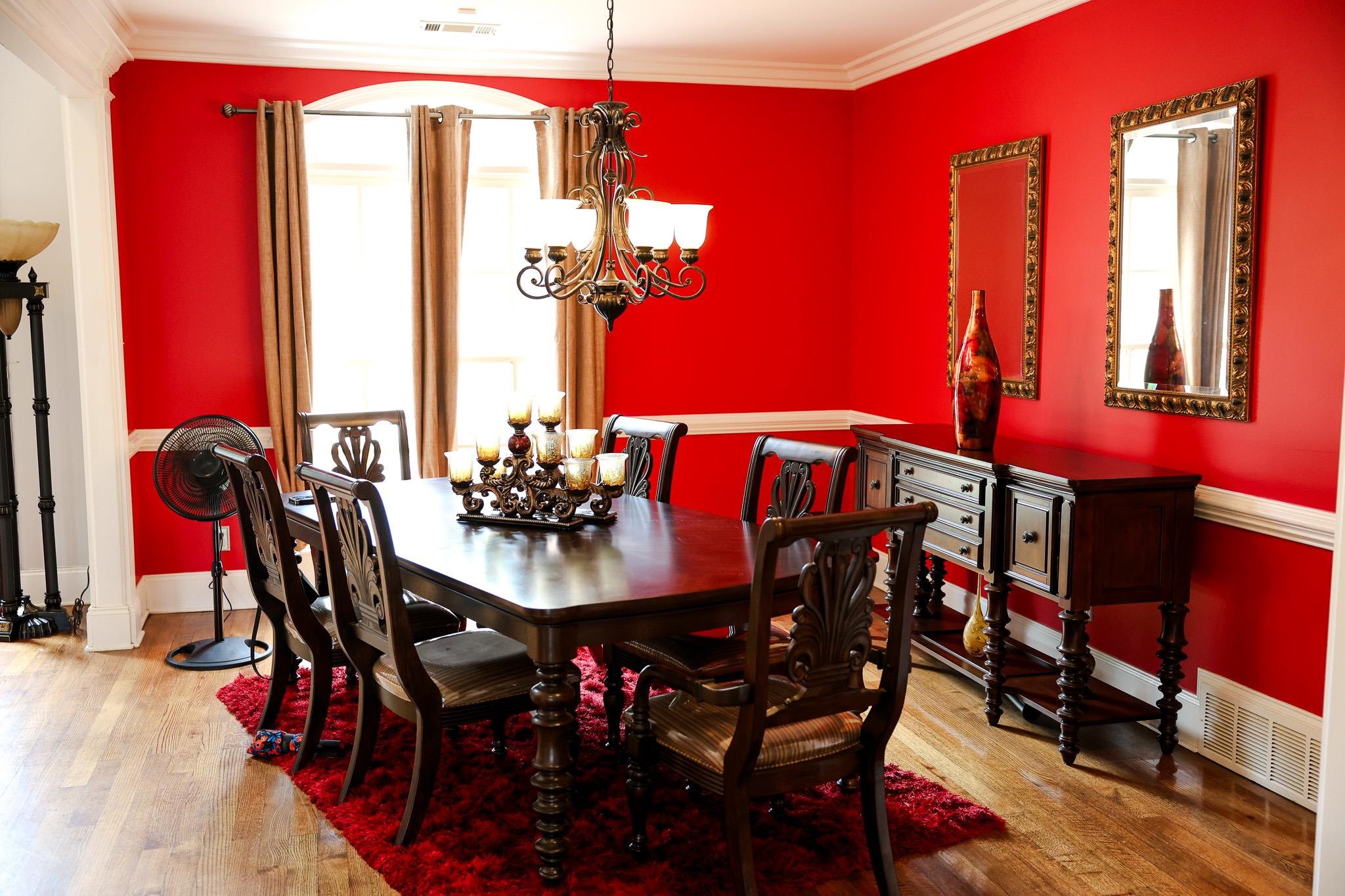 649 Ridge Springs Road Collierville, TN 38017 - Photo 13 of 35 Dining room with light wood-type flooring, ornamental molding, and a chandelier