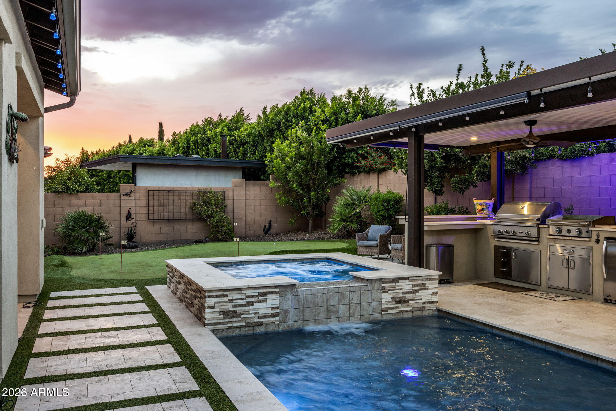 1732 East Gillcrest Road Gilbert, AZ 85298 - Photo 45 of 63 Sunset views by the pool