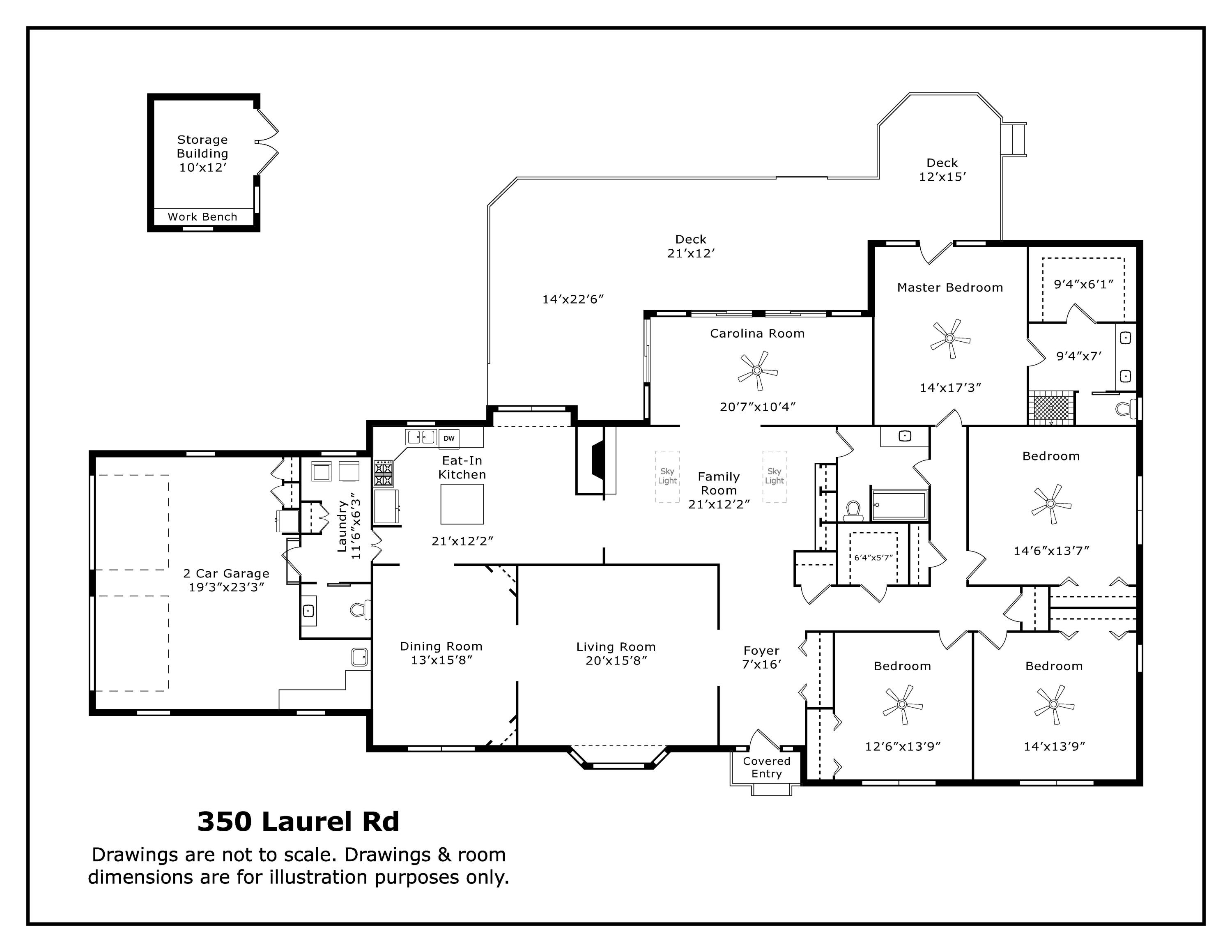 350 Laurel Road Southern Pines, NC 28387 - Photo 35 of 35 Floor Plan_350 Laurel Rd