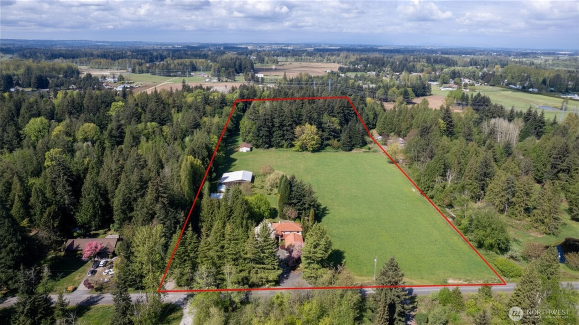 1788 Matz Road Ferndale, WA 98248 - Photo 40 of 40 an aerial view of lake and residential houses with outdoor space