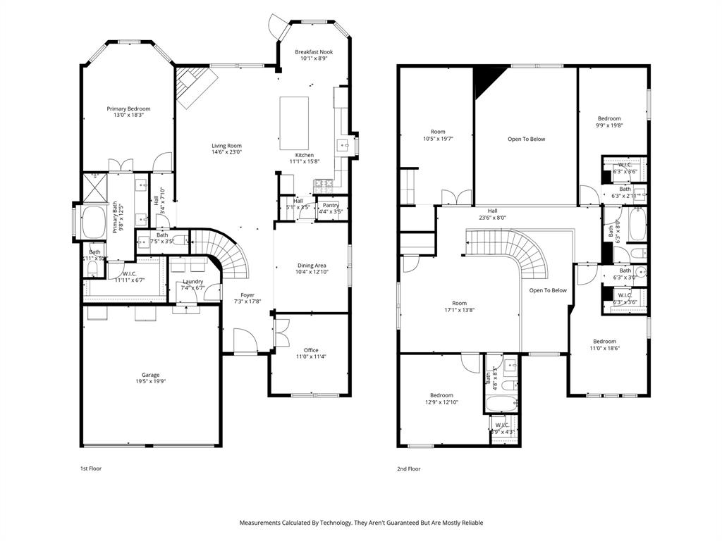 808 Violet Way Celina, TX 75009 - Photo 30 of 30 808 Violet Floor Plan for upstairs and downstairs.
