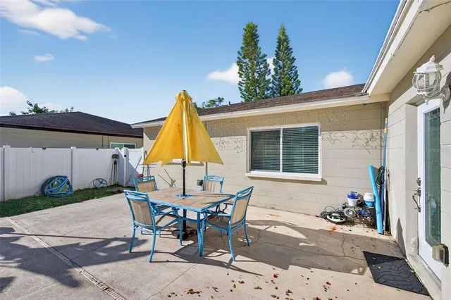 a view of pool with a patio