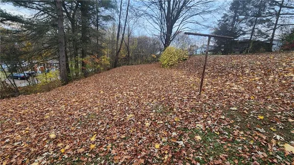 a view of a backyard of the house