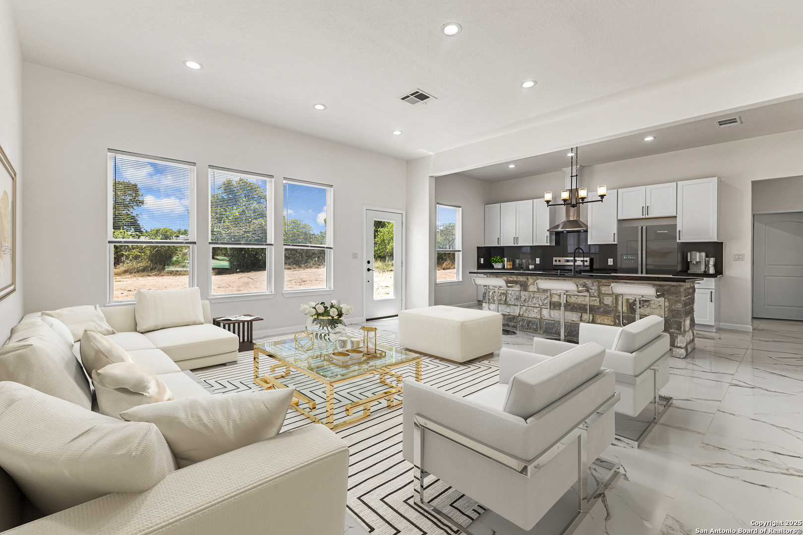 120 County Road 6852 Lytle, TX 78052 - Photo 8 of 36 a living room with furniture and a large window