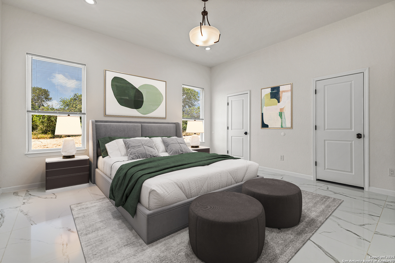 120 County Road 6852 Lytle, TX 78052 - Photo 9 of 36 a bedroom with a bed mirror and window