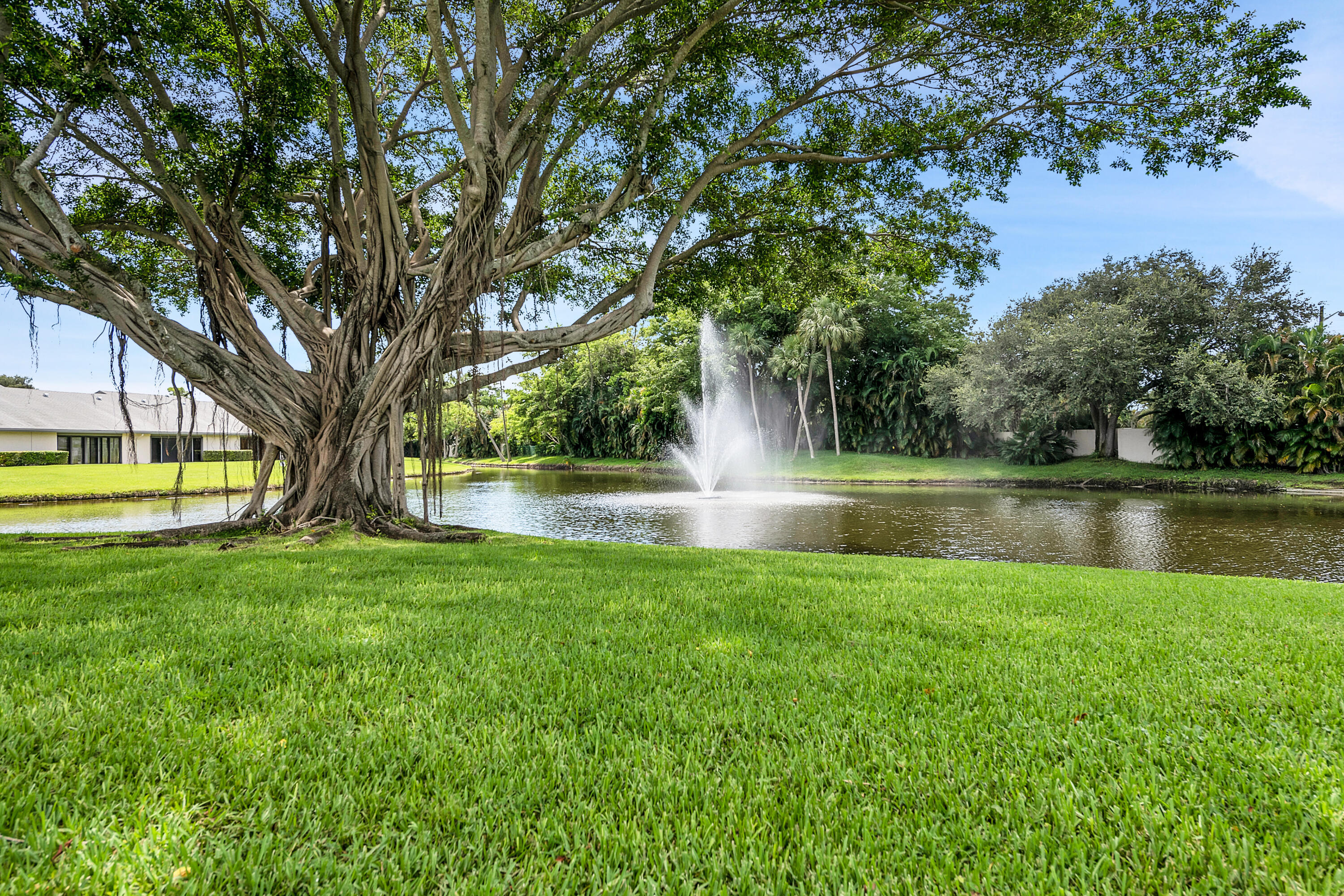 8440 Boca Glades Boulevard East Boca Raton, FL 33434 - Photo 15 of 16 a view of a lake with a big yard and large trees