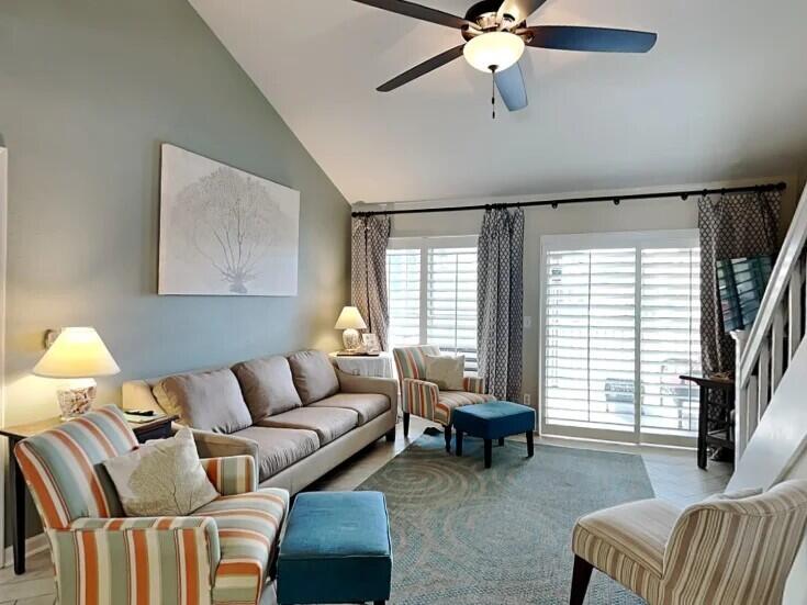 4984 West County Highway 30A Road, Unit 7B Santa Rosa Beach, FL 32459 - Photo 6 of 40 a living room with furniture and a window