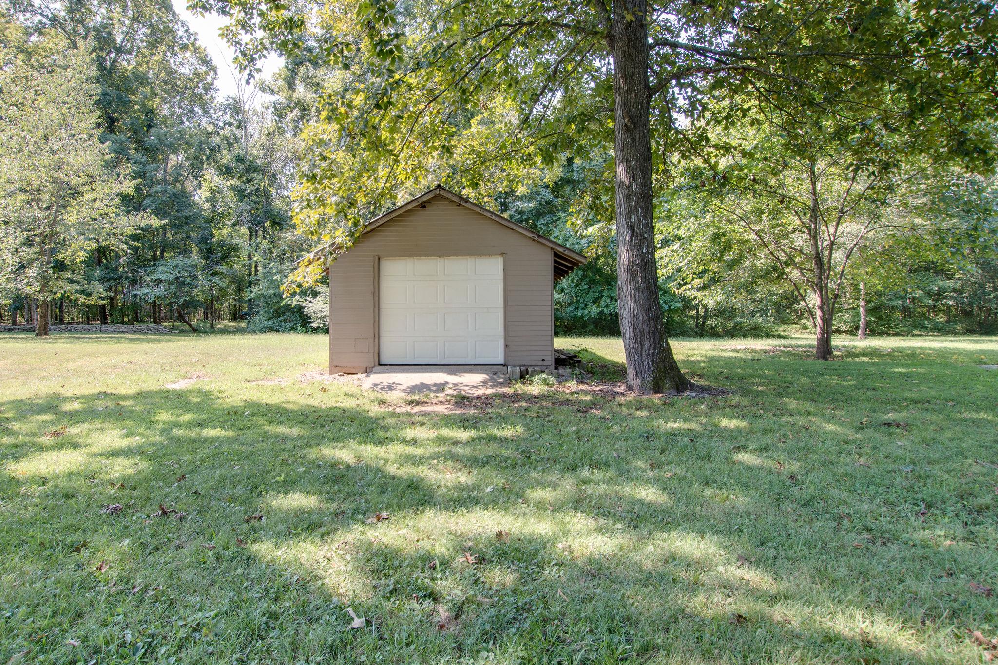 6629 Burnt Knob Road Murfreesboro, TN 37128 - Photo 27 of 27 Single car garage is detached and used as a storage barn/workshop.