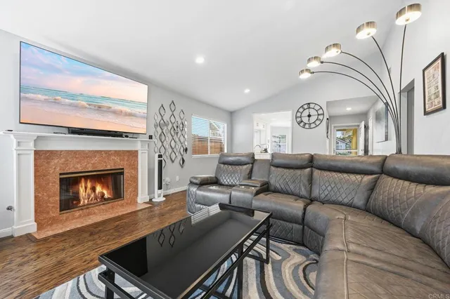 a kitchen with a stove and a microwave