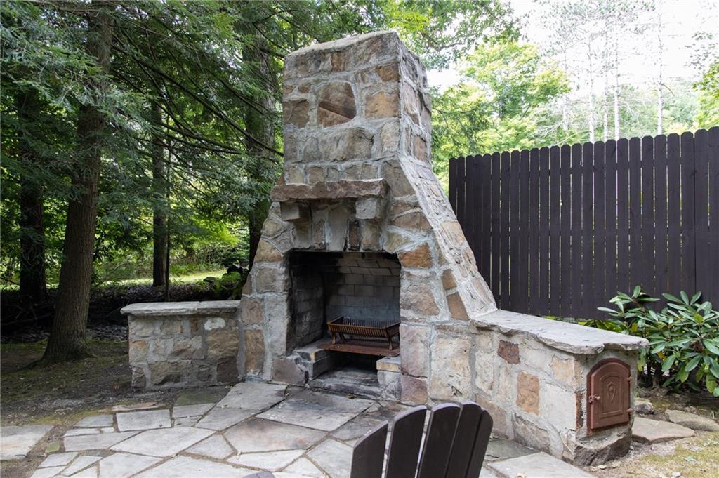 1223 Triple Creek Road Champion, PA 15622 - Photo 8 of 25 Stately Stone Wood Burning Fire Place on Laurel Gardens