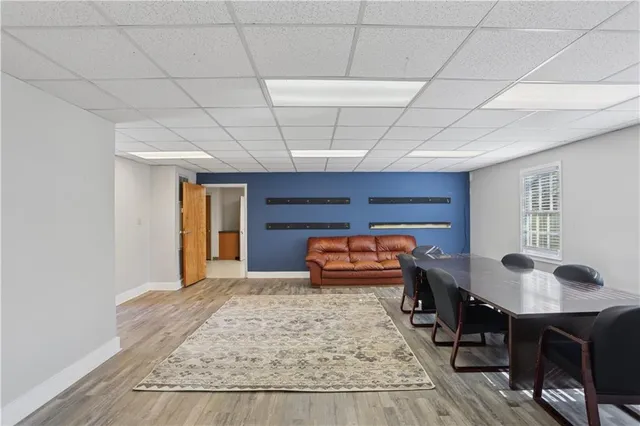 a room with furniture and window