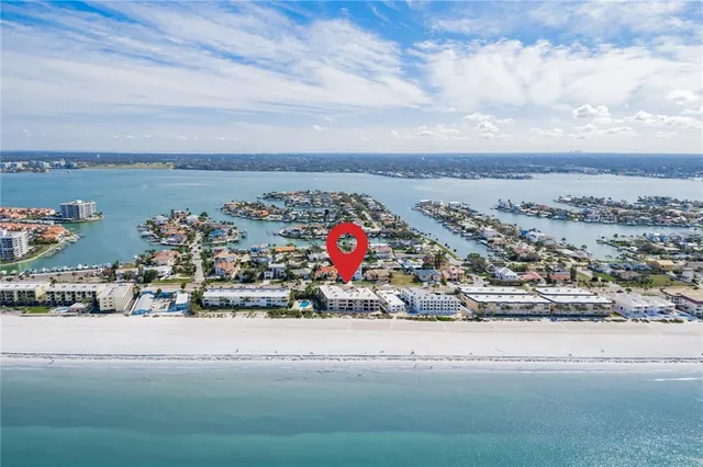 an outdoor space with view of houses